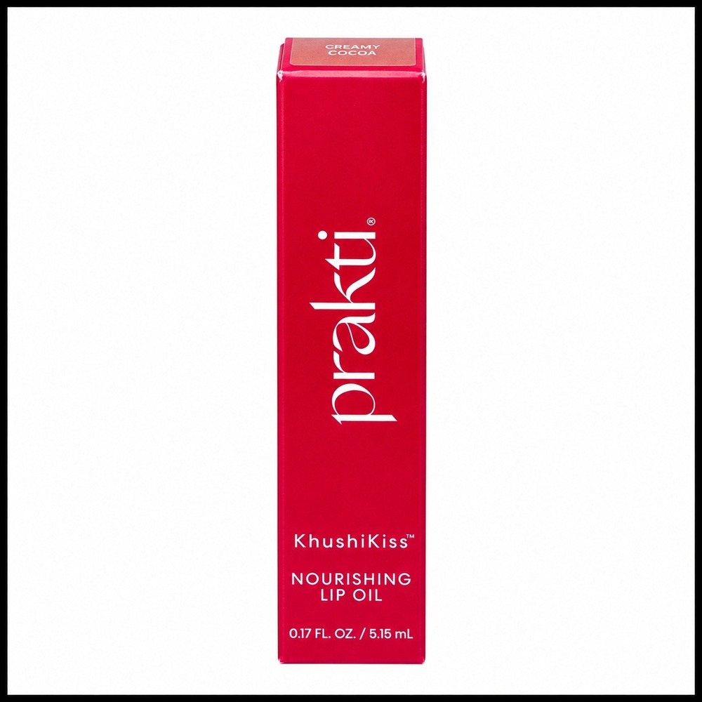 Prakti KhushiKiss Nourishing Lip Oil Creamy Cocoa 0.17 oz Full Size New